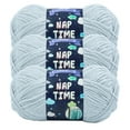 thumbnail image 1 of Lion Brand Yarn Naptime Pale Grey Medium Polyester Yarn 3 Pack, 1 of 4