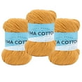 thumbnail image 1 of Lion Brand Yarn Pima Cotton Mineral Yellow 762-159S Medium Cotton 3 Pack, 1 of 4
