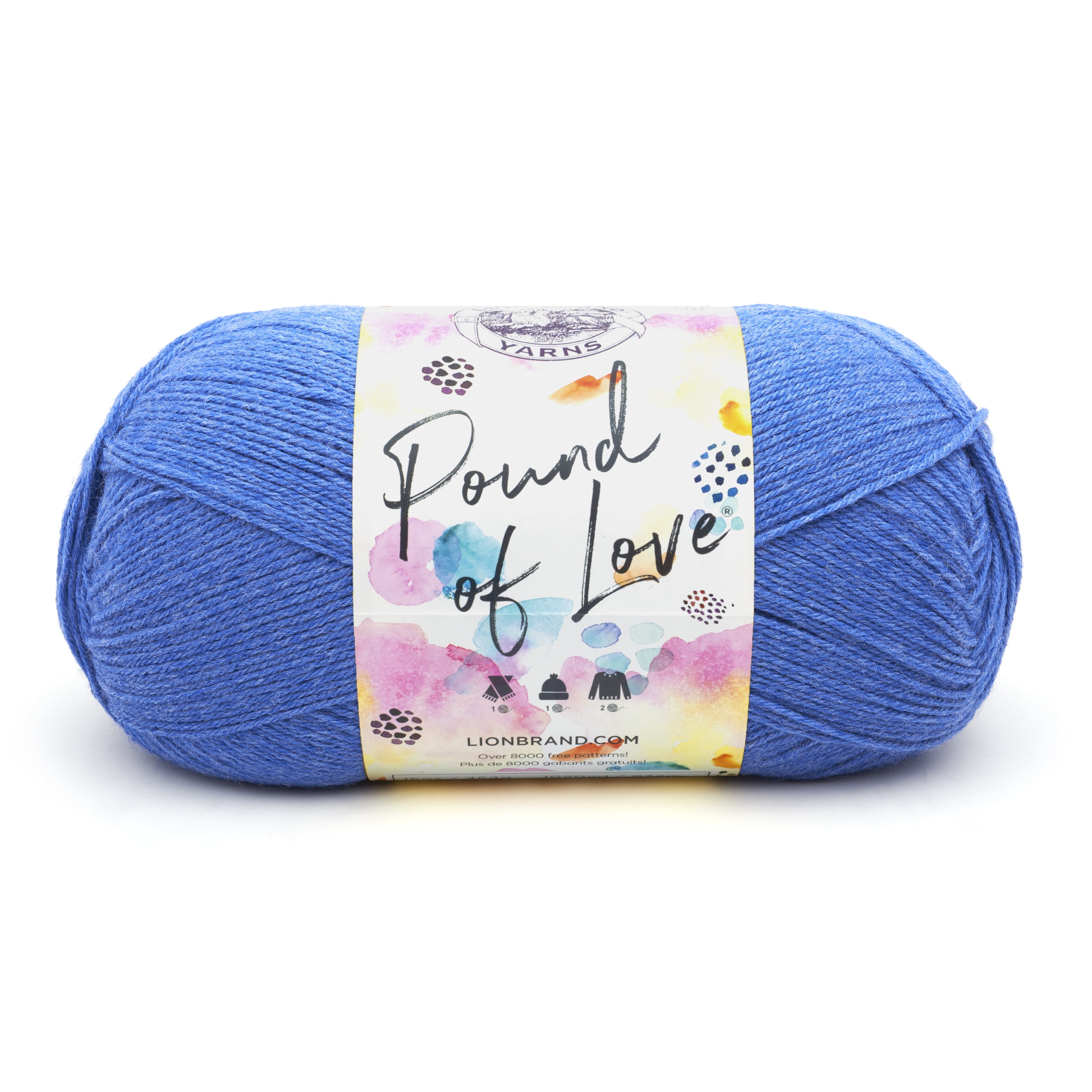 Lion Brand Yarn Pound of Love Olive 1 Pound Medium Premium