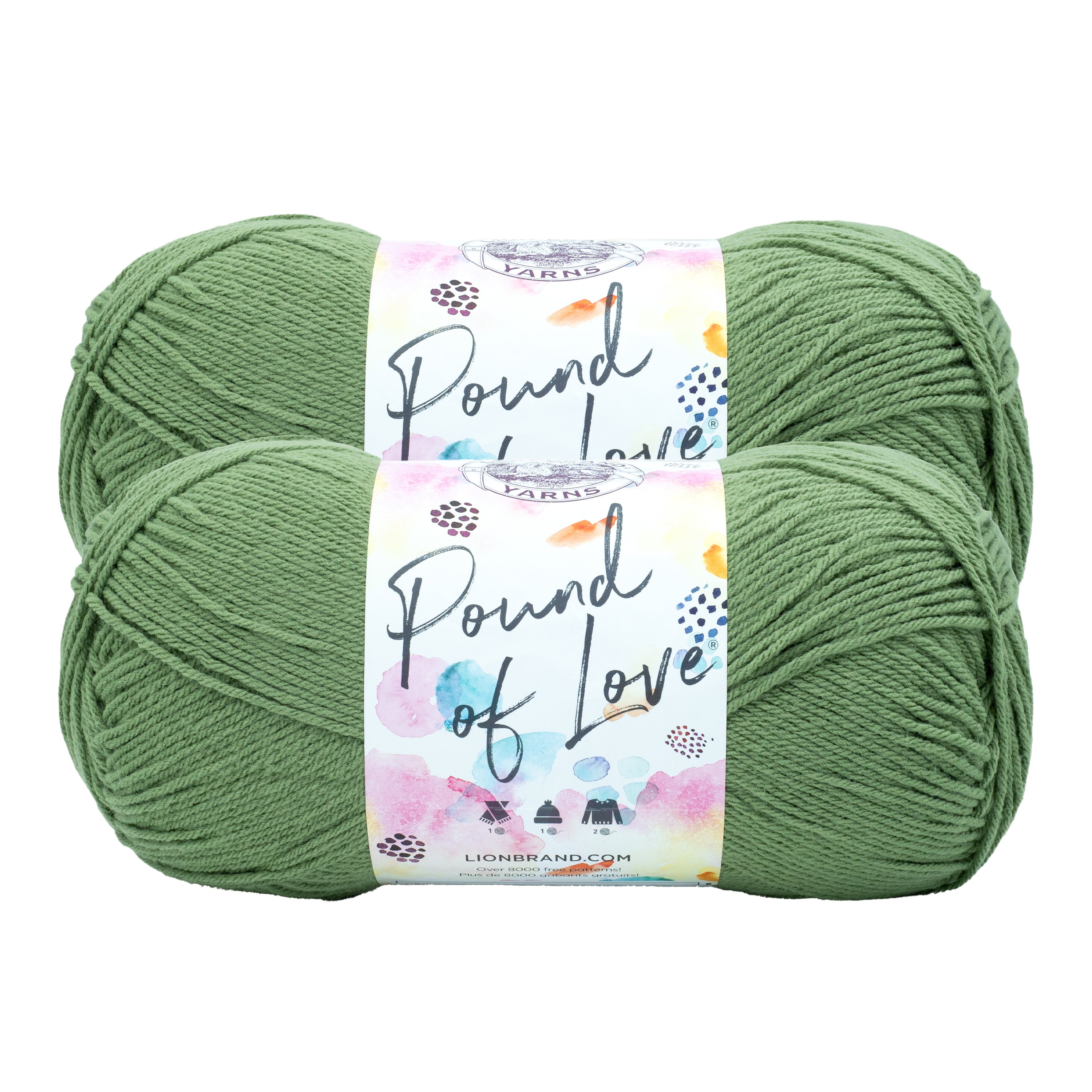 lion-brand-yarn-pound-of-love-olive-550-172t-medium-premium-acrylic