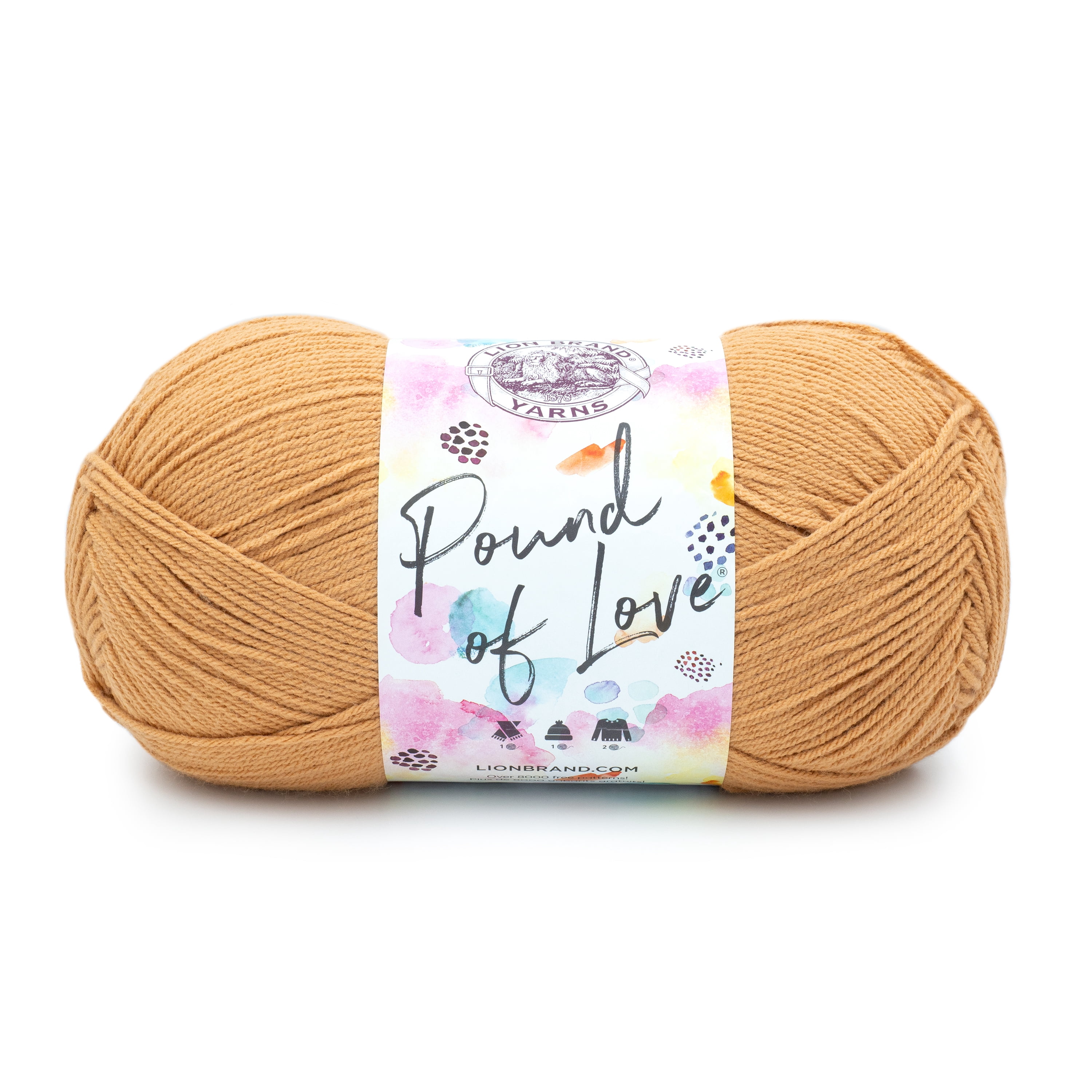 Lion Brand Yarn Pound of Love Pumpkin Pie 550-135N Medium Premium Acrylic Yarn 1 Skein