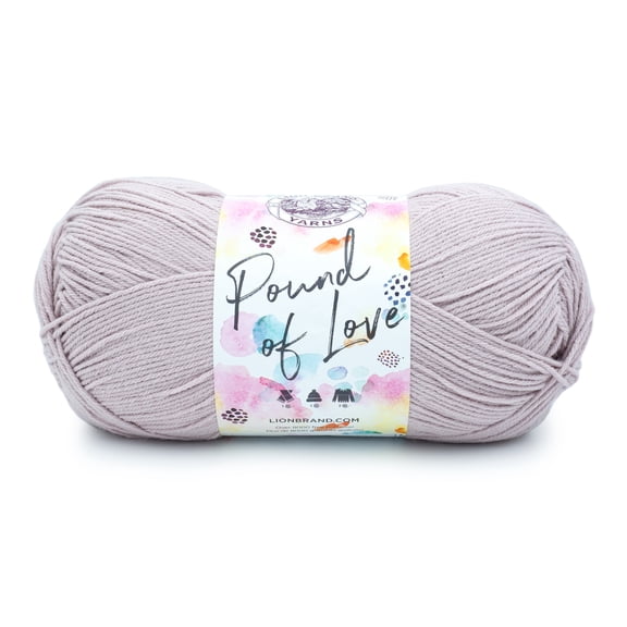 Lion Brand Yarn Pound of Love Quartz 4 Medium Worsted Yarn Pink 16 oz 1020 yards