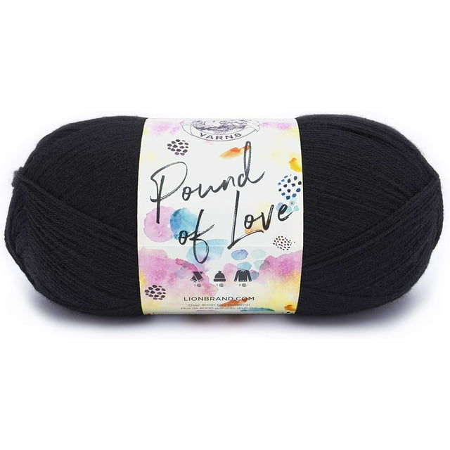 Lion Brand Yarn Pound of Love, Value Yarn, Large Yarn for Knitting and