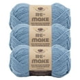thumbnail image 1 of Lion Brand Yarn Re-Make Azure Blue Medium Recycled Polyester Yarn 3 Pack, 1 of 4