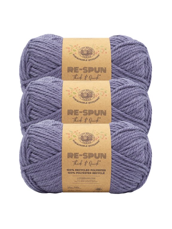 Yarn Re-Spun Thick & Quick Acai Super Bulky Yarn Recycled Polyester Yarn 3 Pack