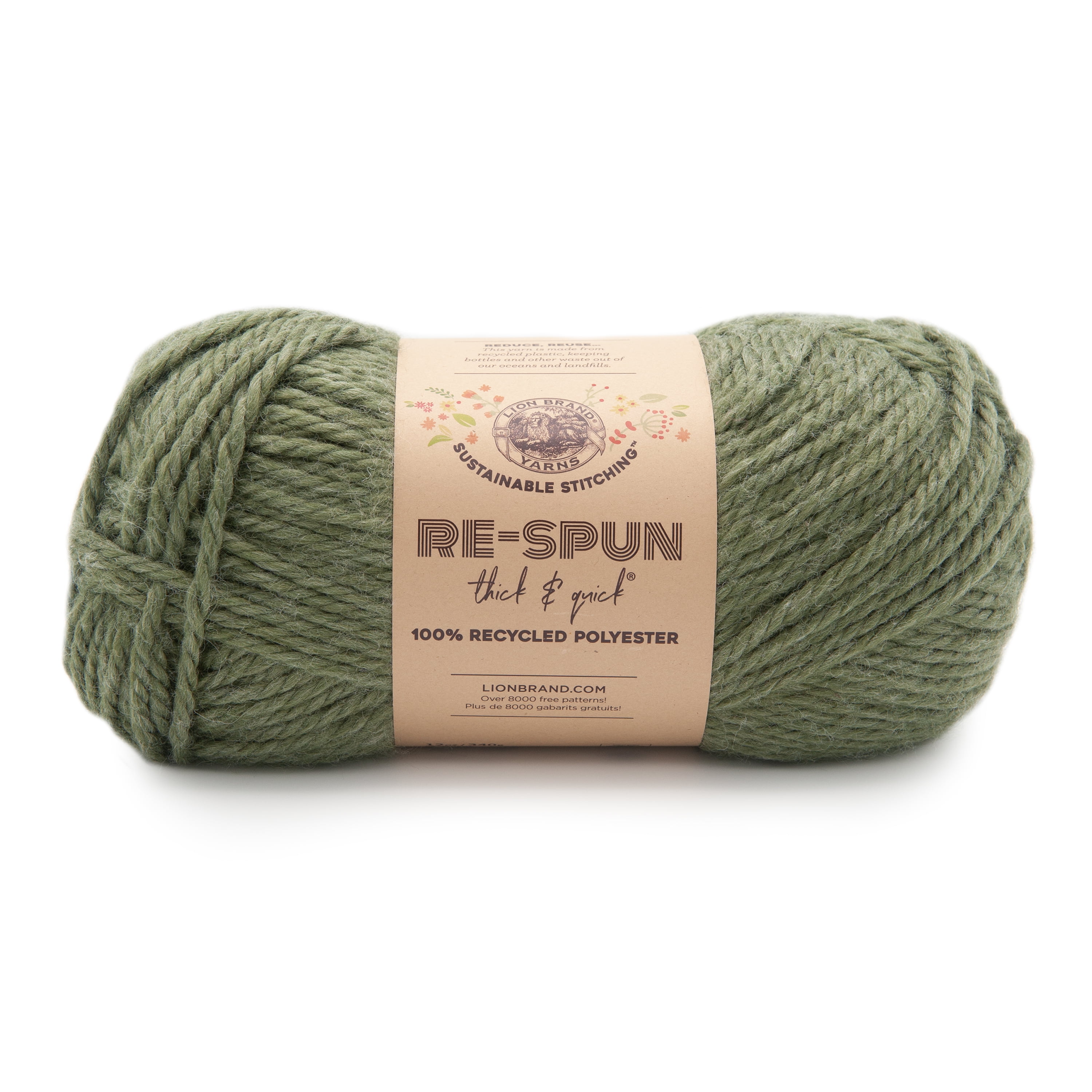 Lion Brand Nature's Choice 100% ORGANIC COTTON Yarn . Pistachio . FREE  Shipping . Global Organic Textile Standard . Green 