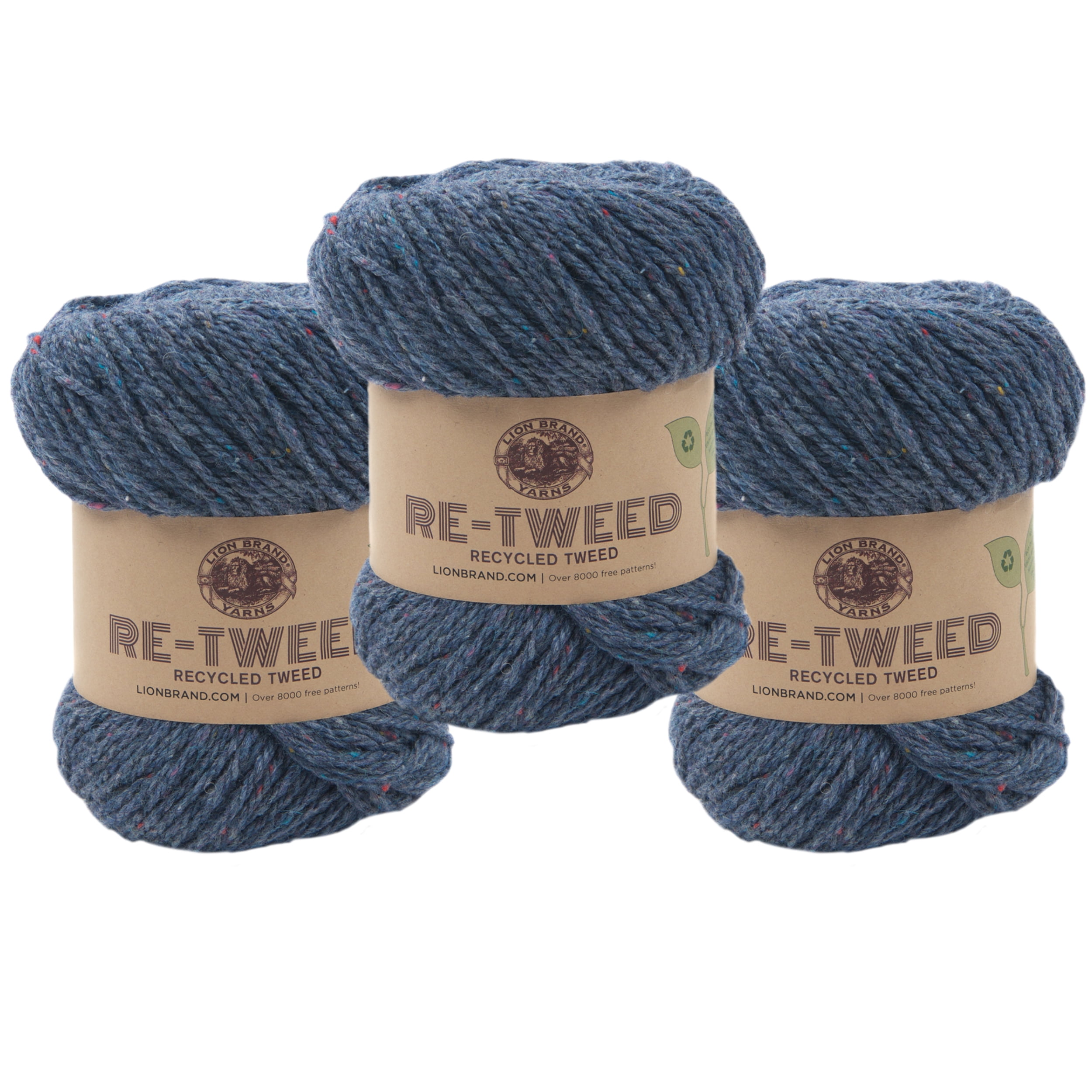 Lion Brand Lion's Pride Woolspun Aquamarine Blue Wool Blend Bulky Yarn #5  NEW