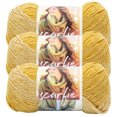 thumbnail image 1 of Lion Brand Yarn Scarfie Mustard/Ice Pink Scarf Bulky Acrylic, Wool Multi-Color Yarn 3 Pack, 1 of 3