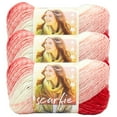 thumbnail image 1 of Lion Brand Yarn Scarfie Red/Cream Bulky Acrylic, Wool Multi-color Yarn 3 Pack, 1 of 3