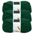 thumbnail image 1 of Lion Brand Yarn Touch of Alpaca Thick & Quick Evergreen Jumbo Acrylic, Alpaca Green Yarn 3 Pack, 1 of 3