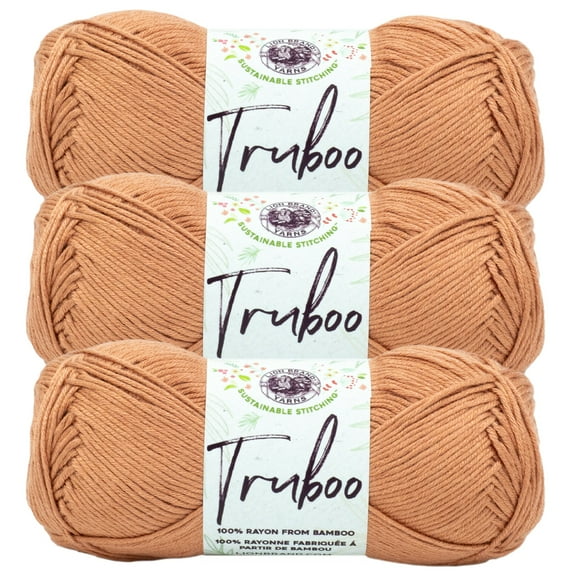 Lion Brand Yarn Truboo Sienna Yarn 3 Pack