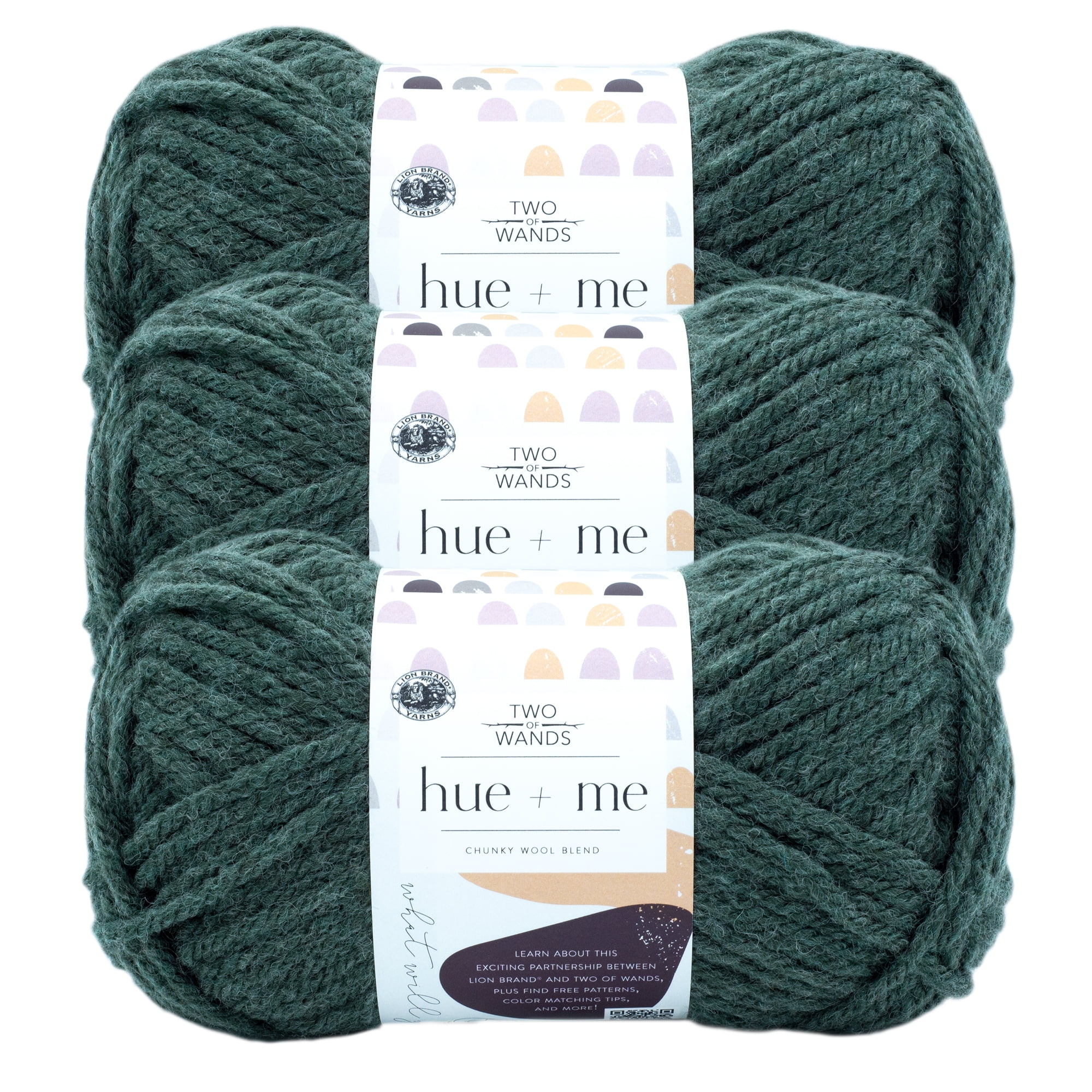 Lion Brand Yarn Two of Wands Hue & Me Terra Wool Blend Bulky