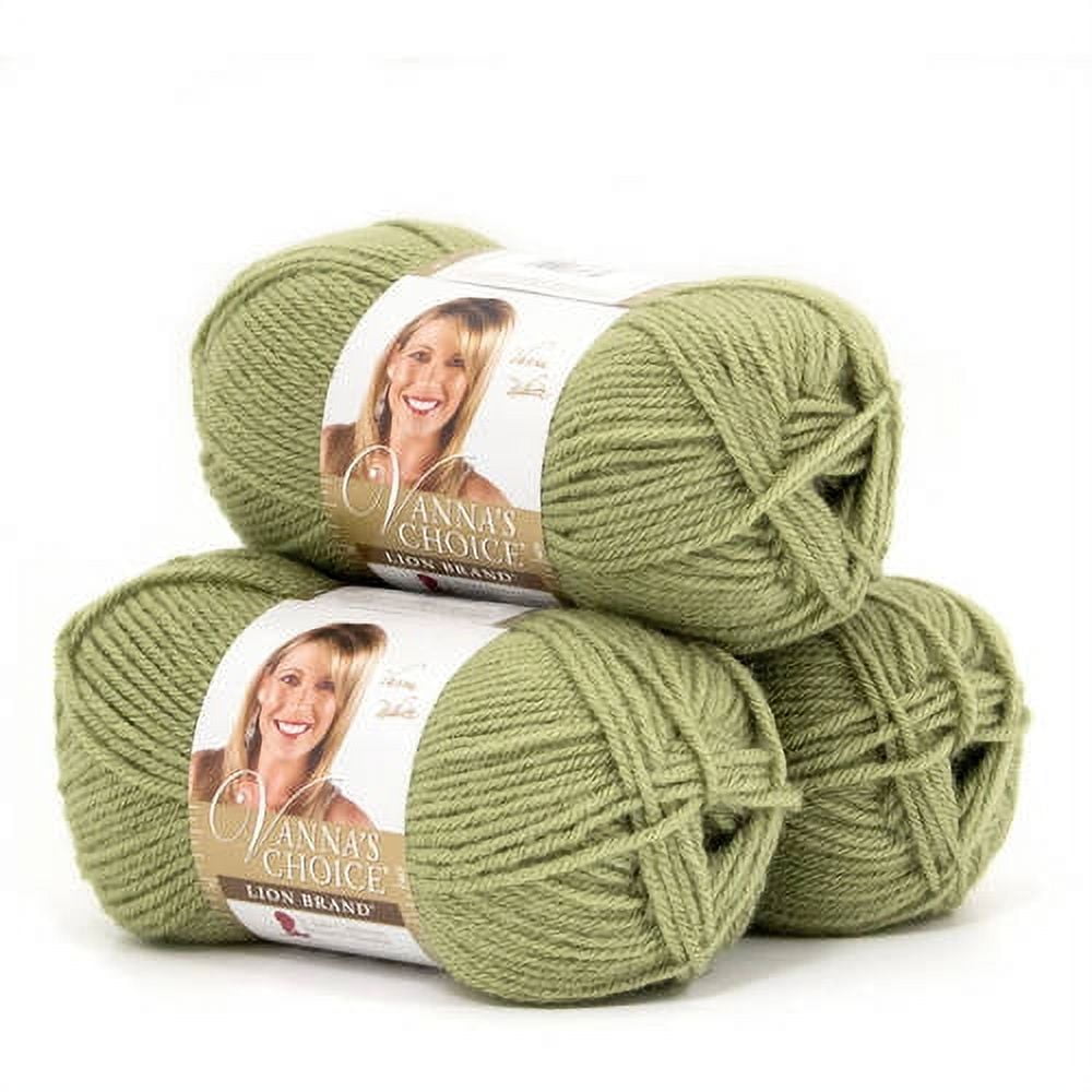 Lion Brand Vanna's Choice Yarn, Pack of 6 - Oatmeal - 9257334