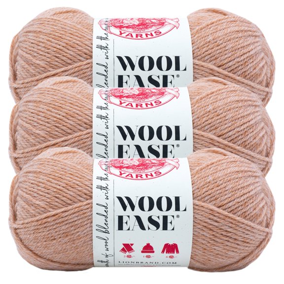Lion Brand Yarn Wool-Ease Canyon Sunset Medium Acrylic, Wool Yarn 3 Pack