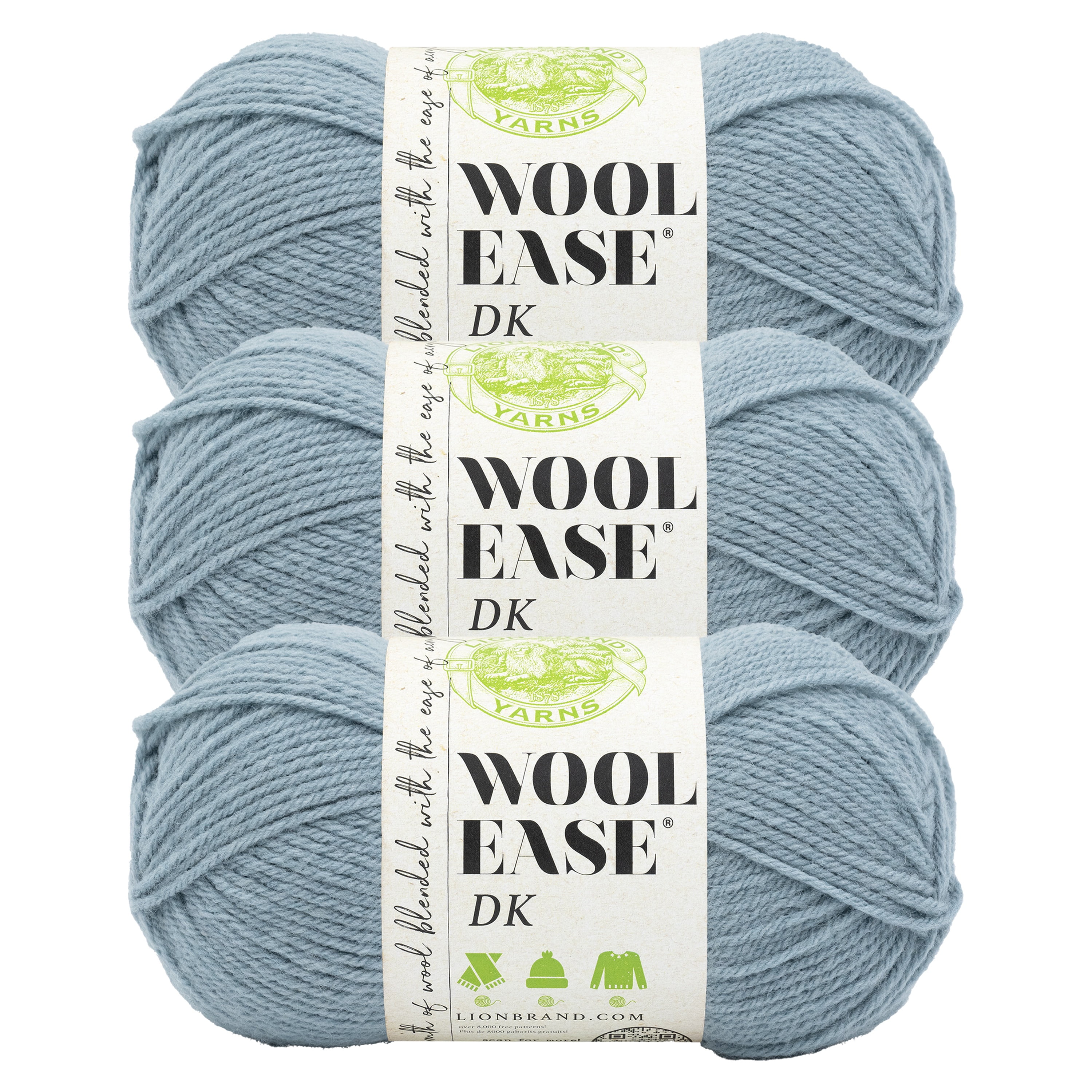 Lion Brand Yarn Wool Ease Fair Isle - Gomitolo di lana, colore: acqua/turchese