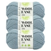 Lion Brand Yarn Wool-Ease DK Bluegrass Light Acrylic, Wool Yarn 3 Pack