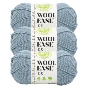 Lion Brand Yarn Wool-Ease DK Bluegrass Light Acrylic, Wool Yarn 3 Pack