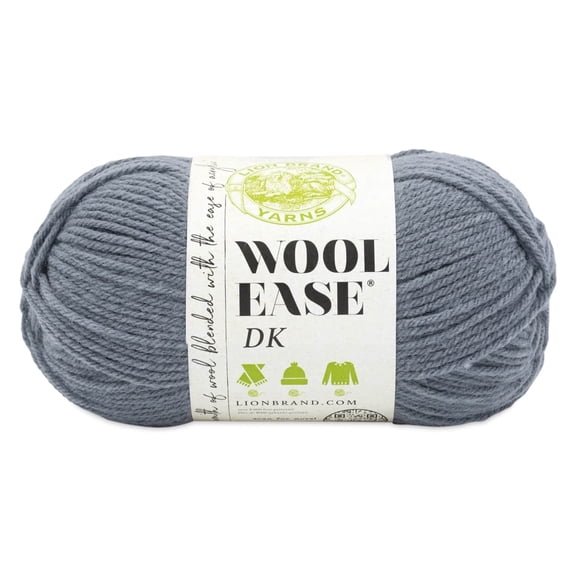 Lion Brand Yarn Wool-Ease DK Yarn - Slate, 232 yds