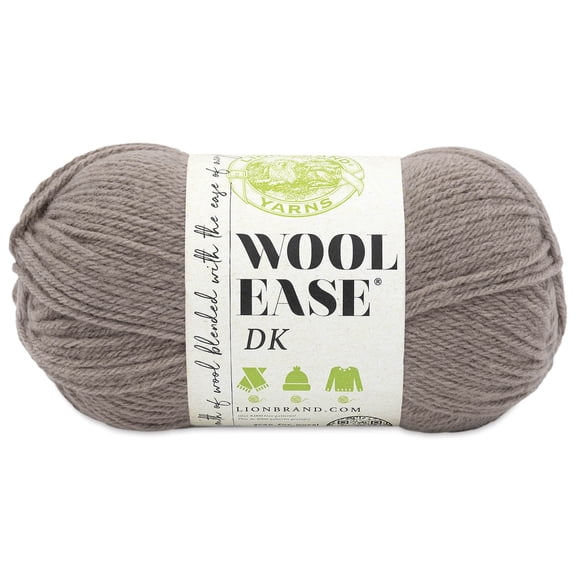 Lion Brand Yarn Wool-Ease DK Yarn - Taupe, 232 yds