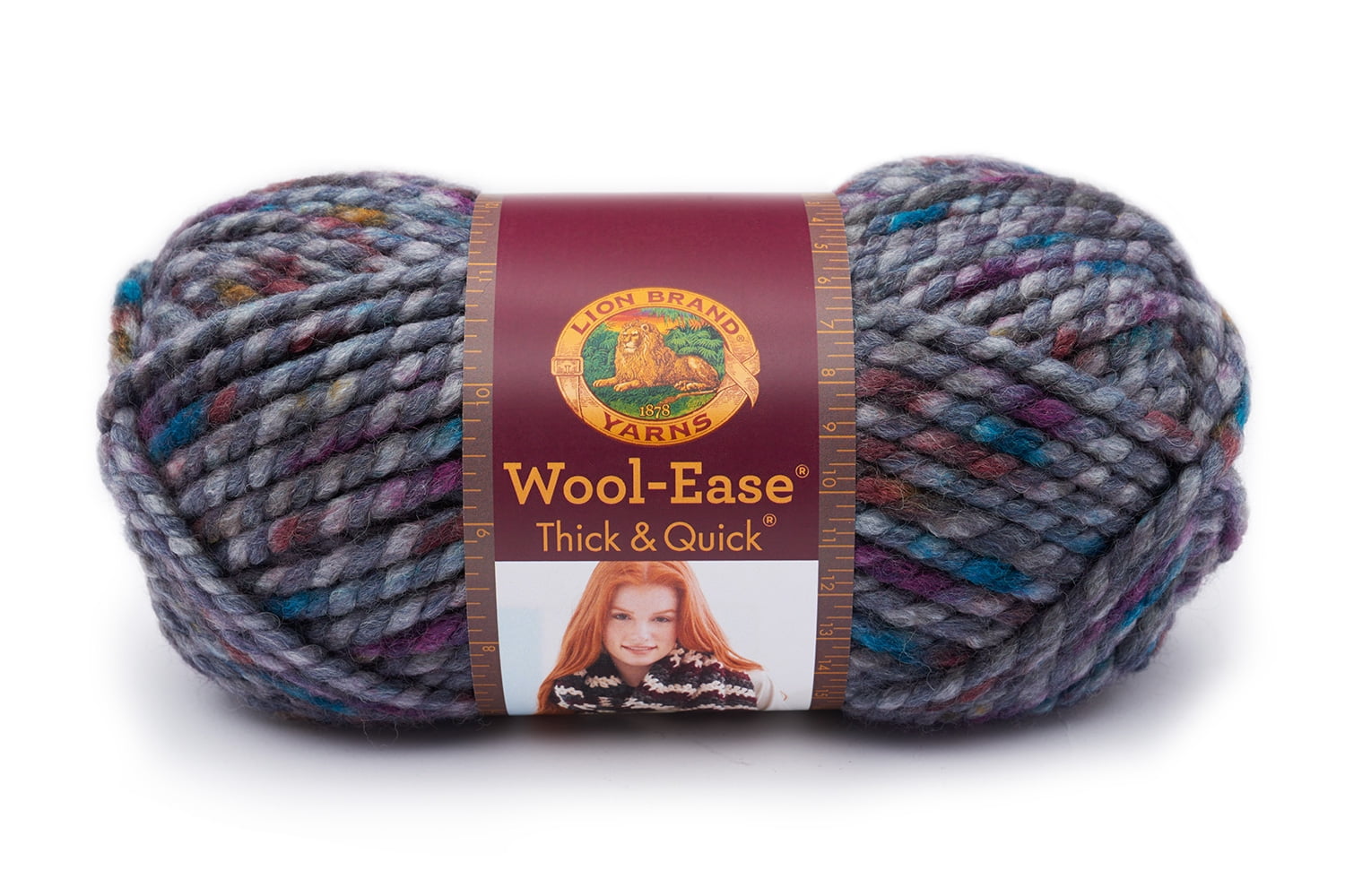 Lion Brand Yarn Wool Ease Thick & Quick Raspberry 640-112 Classic