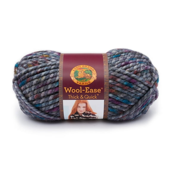 Lion Brand Yarn Wool Ease Thick & Quick Abalone 640-527 Classic Wool Yarn