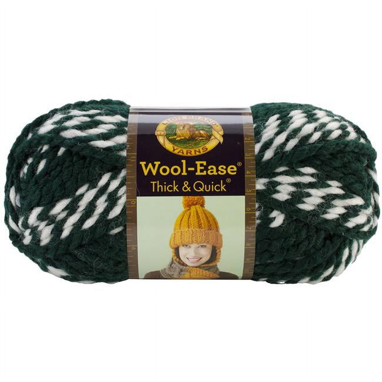 (3 Pack) Lion Brand Yarn 640-609 Wool-Ease Thick and Quick Yarn, Moonlight