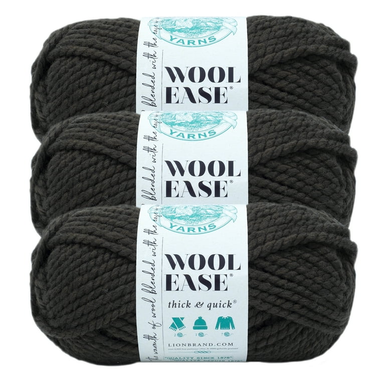 Lion Brand Yarn Wool-Ease Thick & Quick Yarn Soft and Bulky Yarn