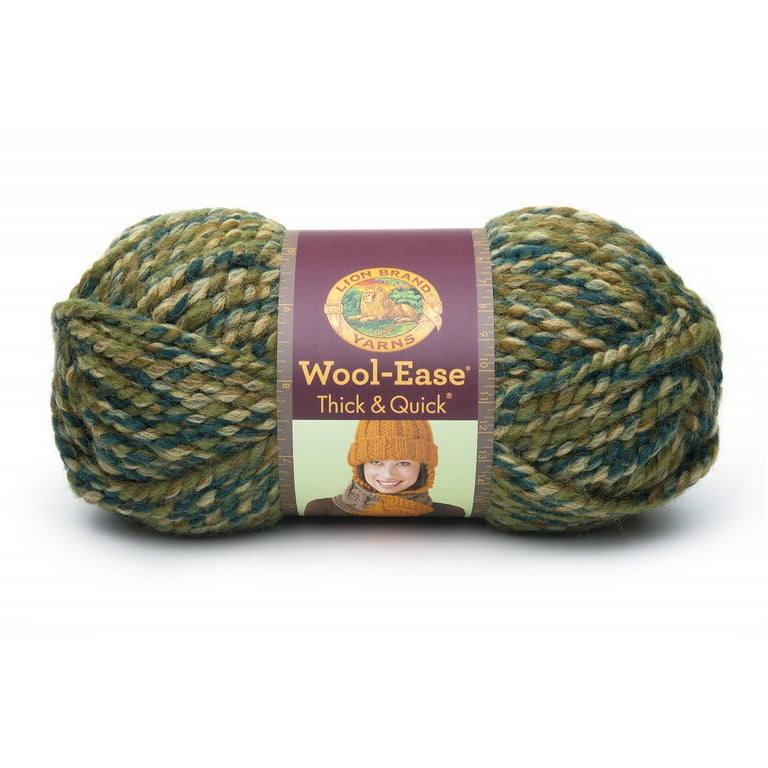 Lion Brand Yarn Wool Ease Thick & Quick Camouflage 640-523 Classic