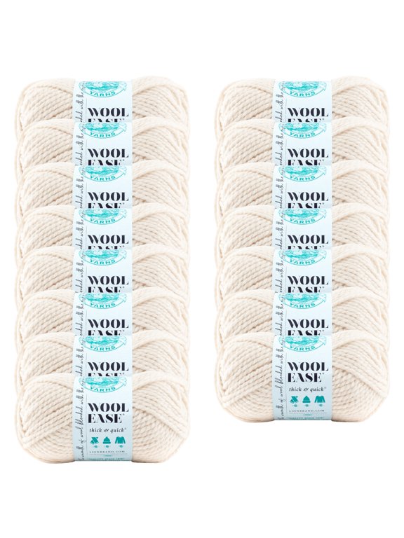 Yarn Wool-Ease Thick & Quick Fisherman #6 Super Bulky, Acrylic/Wool 6 oz/170 g, 106 yds/97 m, 15-Pack