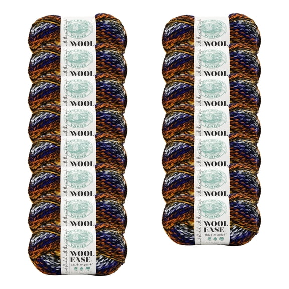 Lion Brand Yarn Wool-Ease Thick & Quick Hallow Grove #6 Super Bulky, Acrylic/Wool 5 oz/140 g, 87 yds/80 m, 15-Pack