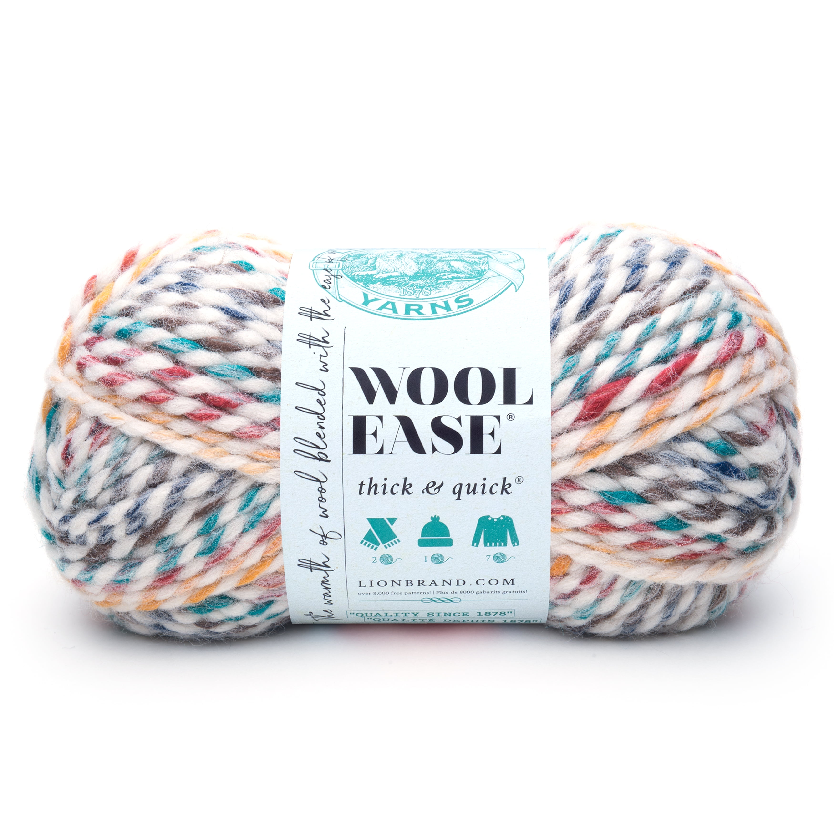 Lion Brand Wool-Ease Thick and Quick Hudson Bay Classic Wool Yarn