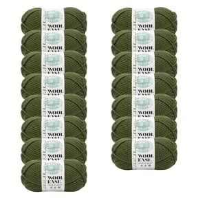 Lion Brand Yarn Wool-Ease Thick & Quick Trailstone #6 Super Bulky, Acrylic/Wool 6 oz/170 g, 106 yds/97 m, 15-Pack