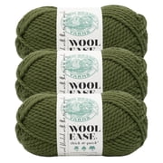 Lion Brand Yarn Wool-Ease Thick & Quick Trailstone #6 Super Bulky, Acrylic/Wool 6 oz/170 g, 106 yds/97 m, 3-Pack