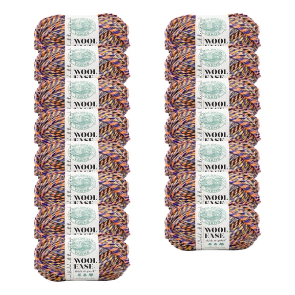 Lion Brand Yarn Wool-Ease Thick & Quick Twilight Ember #6 Super Bulky, Acrylic/Wool 5 oz/140 g, 87 yds/80 m, 15-Pack