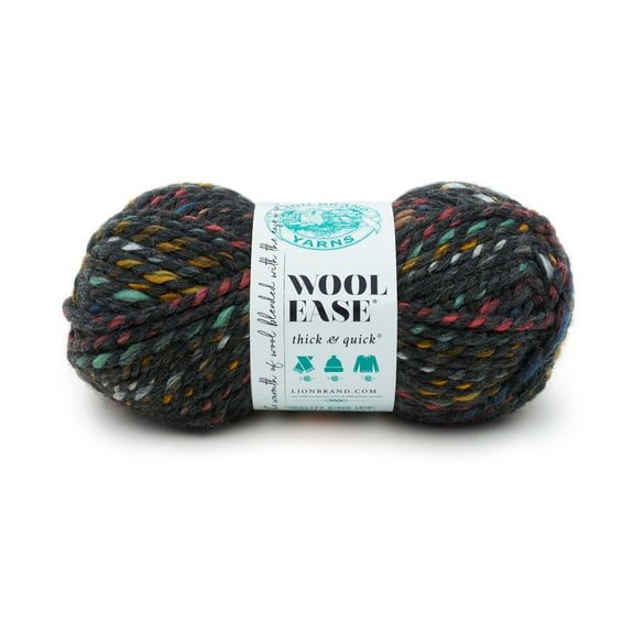 Lion Brand Yarn Wool Ease T&Q Bedrock 640-618B Super Bulky Acrylic Wool 87 Yards 5 oz Yarn