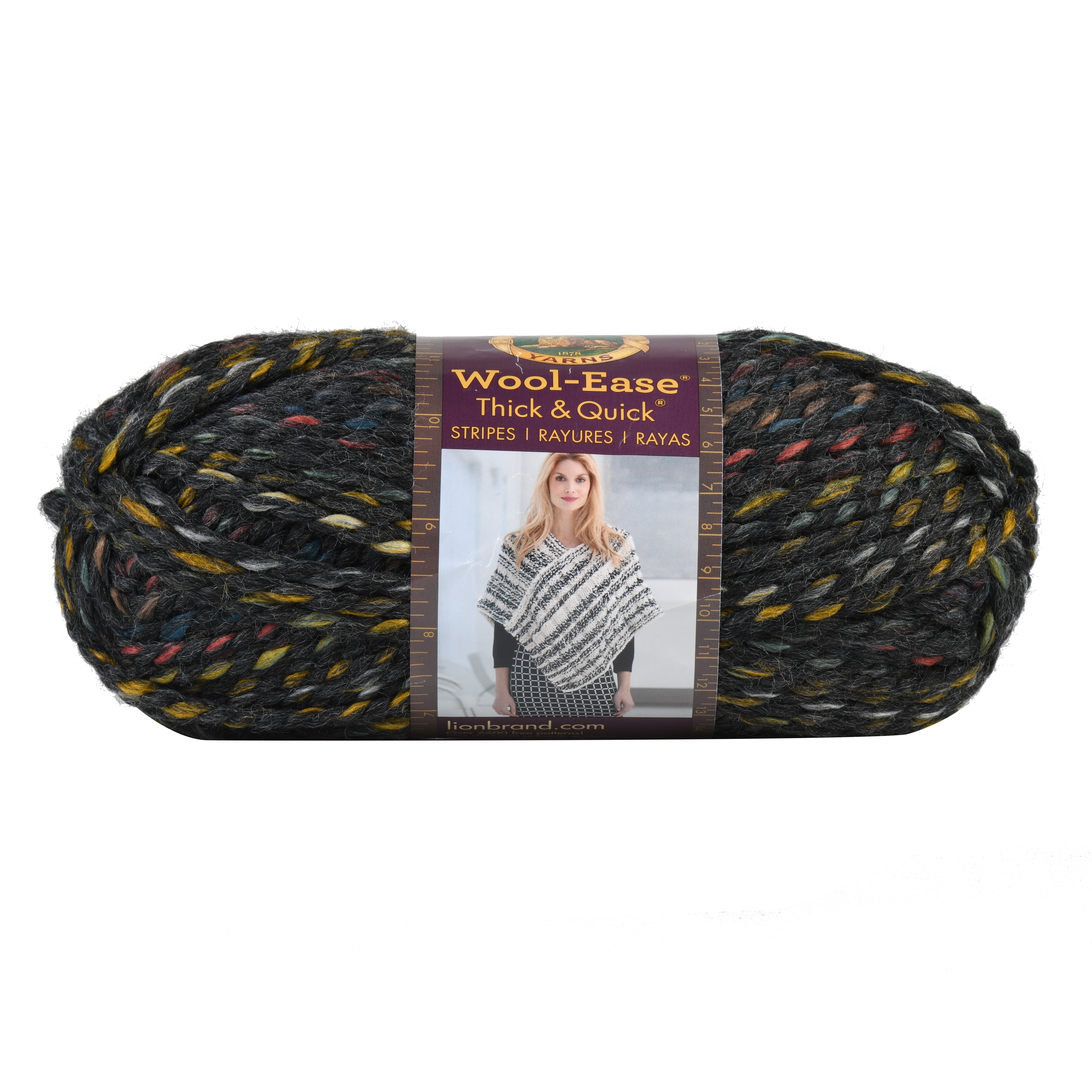 Lion Brand Yarn Wool-Ease Thick and Quick Bedrock Classic Super