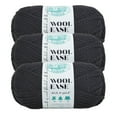 thumbnail image 1 of Lion Brand Yarn Wool-Ease Thick & Quick Black Super Bulky Acrylic, Wool Yarn 3 Pack, 1 of 4