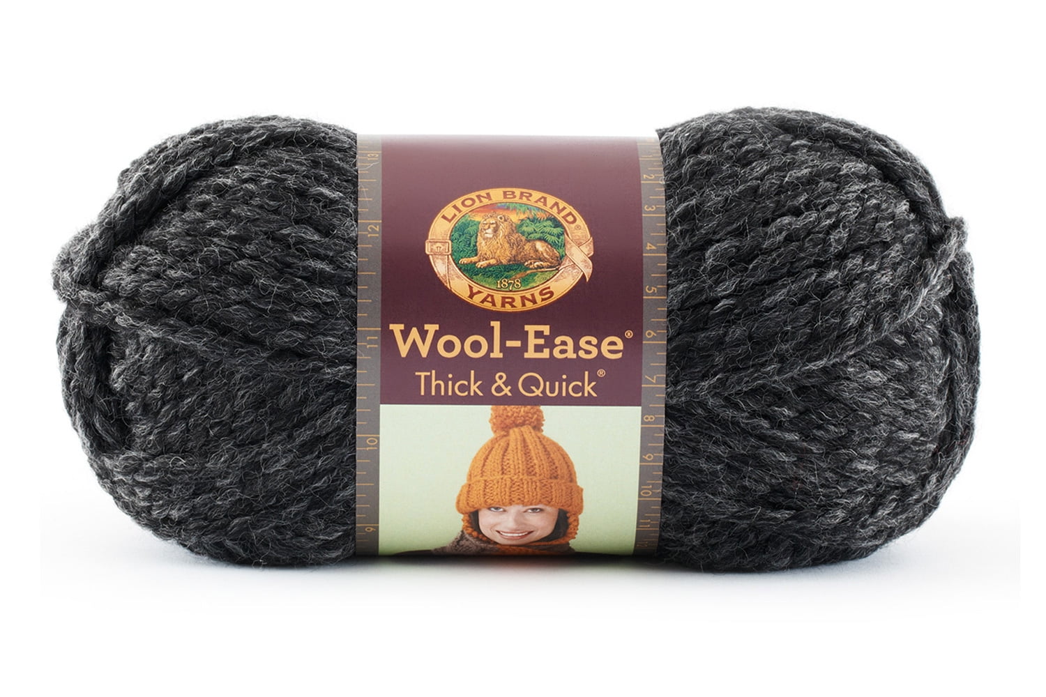 Lion Brand Charcoal Wool-Ease Thick & Quick Yarn
