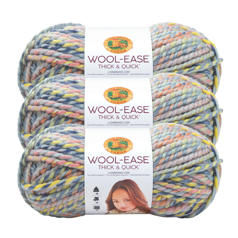 Lion Brand Wool Ease Wow Yarn - Aqua