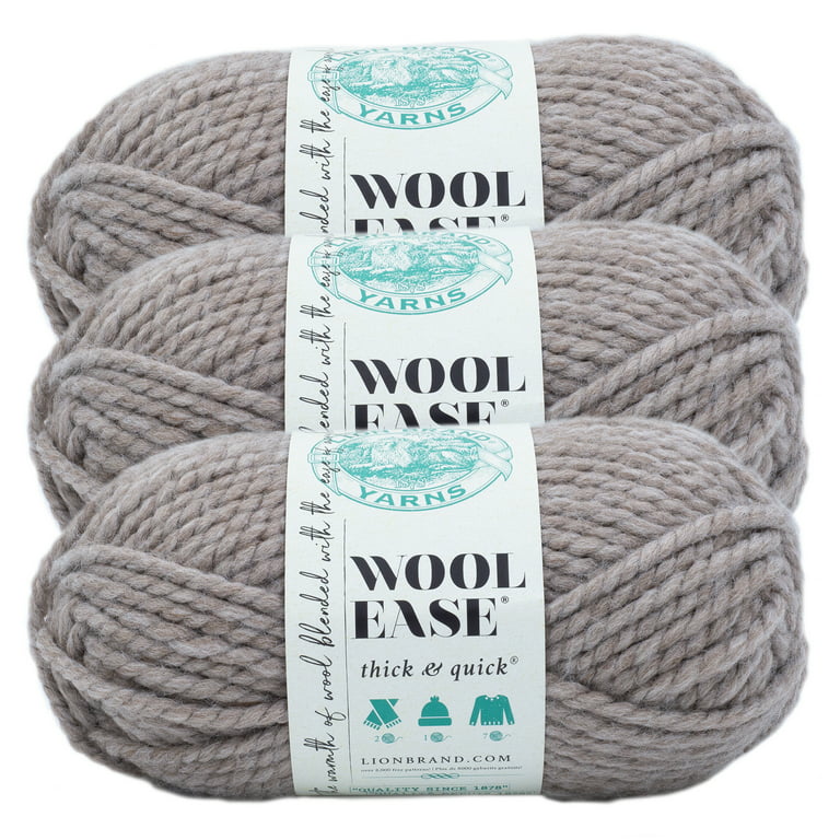Lion Brand Wool-Ease Wow Yarn in Pear Greenl Grey | 8.5 | Michaels