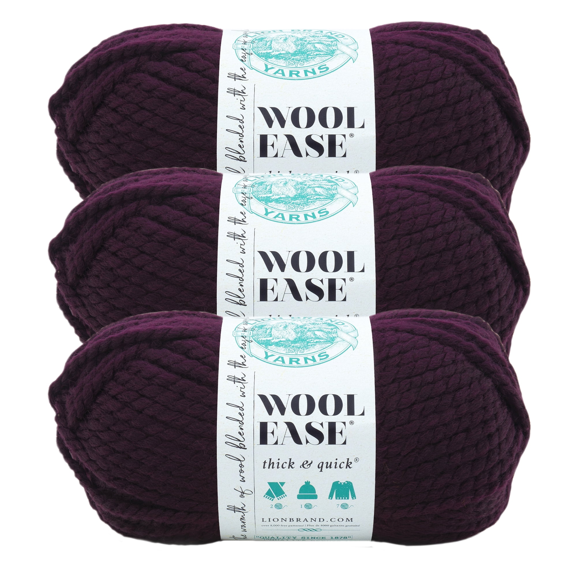 Lion Brand Wool-Ease Thick & Quick Yarn - Blue Jay - 023032645148