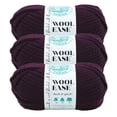 thumbnail image 1 of Lion Brand Yarn Wool-Ease Thick and Quick Eggplant Classic Super Bulky Acrylic, Wool Purple Yarn 3 Pack, 1 of 2
