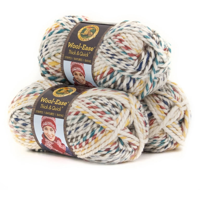 Lion Brand Yarn Wool-Ease Thick and Quick River Run Classic Super