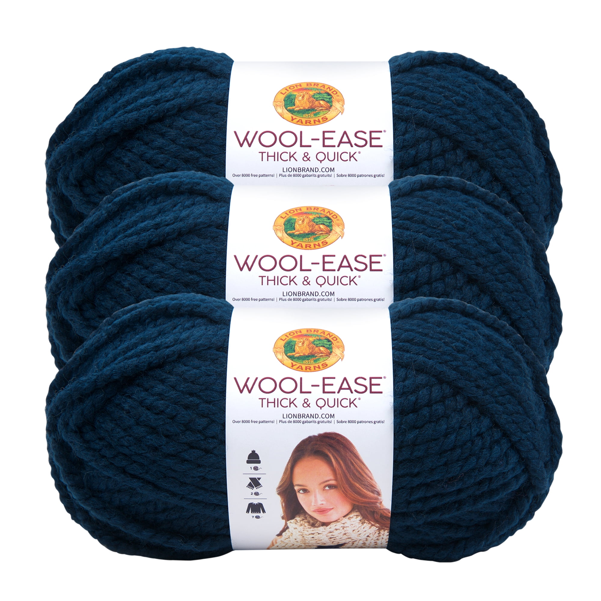 Lion Brand Wool-Ease Yarn, 3 oz/197 yds (Multiple Color Choice) - Conseil  scolaire francophone de Terre-Neuve et Labrador
