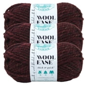 Lion Brand Yarn Wool-Ease Thick & Quick Spiced Apple Super Bulky Acrylic, Wool Yarn 3 Pack