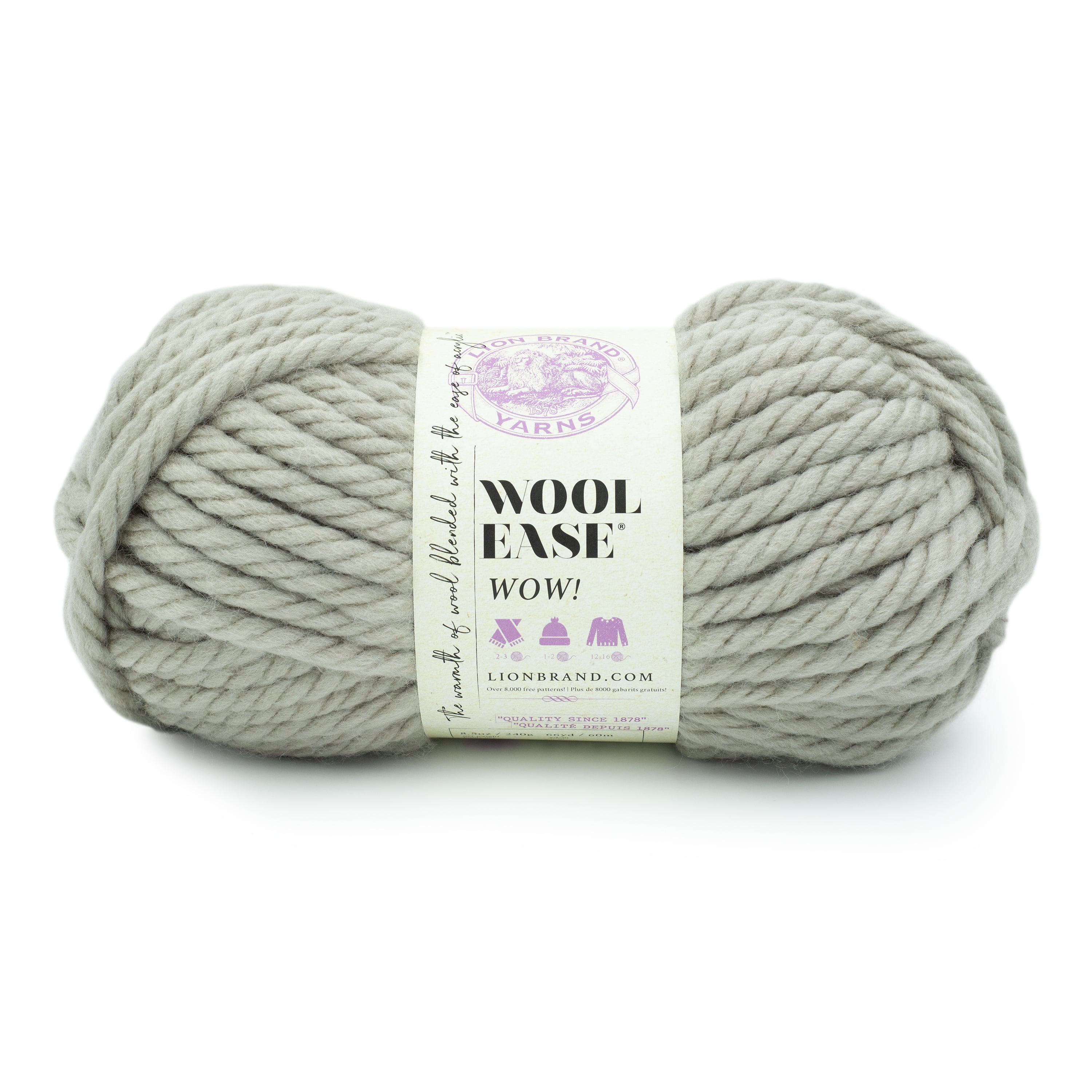  Lion Brand Yarn Wool-Ease Yarn Thrush 620-025 (3-Skein) Same  Dyelot Worsted Medium #4 Soft Knitting Yarn 80% Acrylic/20% Wool Bundle  with 1 Artsiga Craft Bag