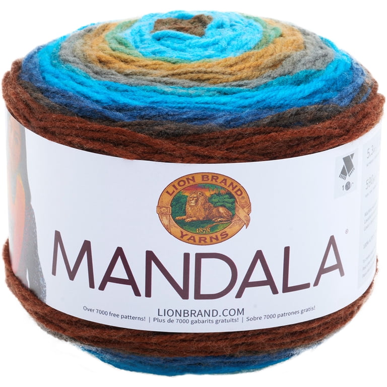 Lion Brand 100% Acrylic Mandala Yarn, Light Weight, Machine