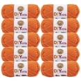 thumbnail image 1 of Lion Brand Yarn DIYarn Orange Medium Acrylic Yarn 10 Pack, 1 of 4