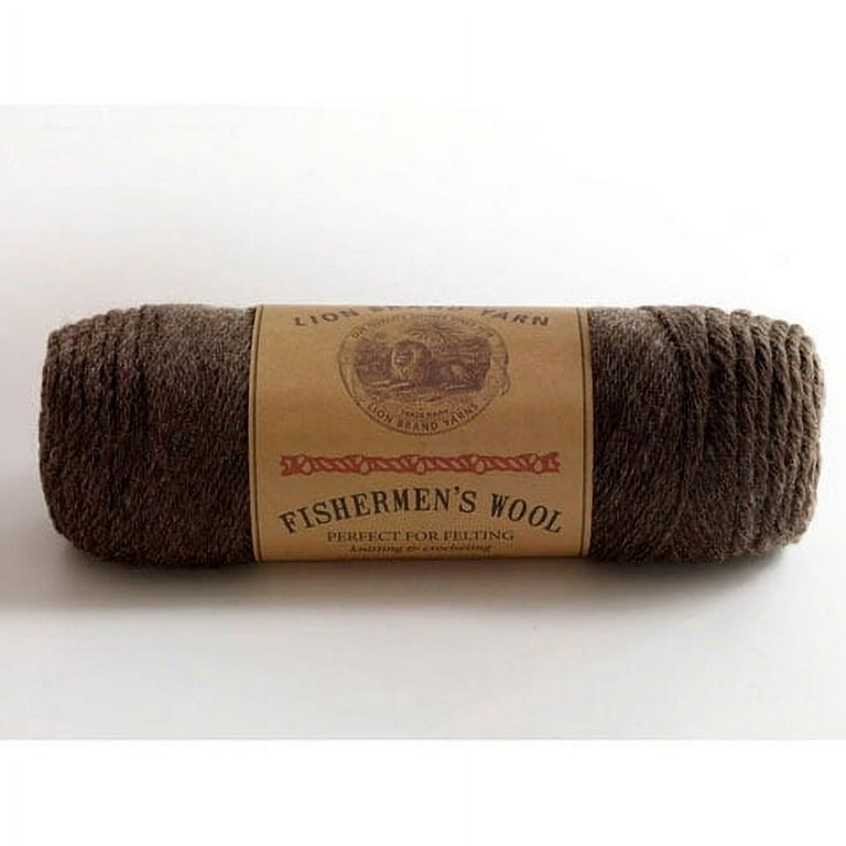 Lion Brand Yarns Fisherman's Wool Nature's Brown Yarn, 1 Each