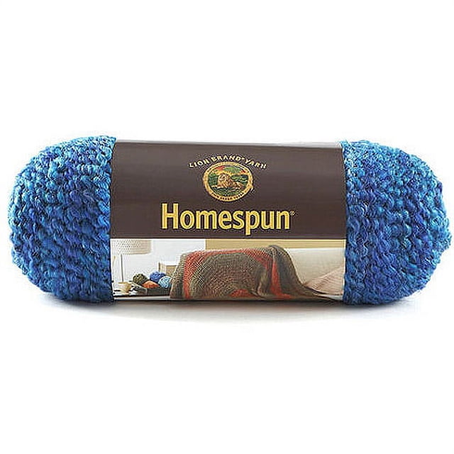 Lion Brand Yarn Company 1 Pezzo Homespun, Cielo del Montana, Blu